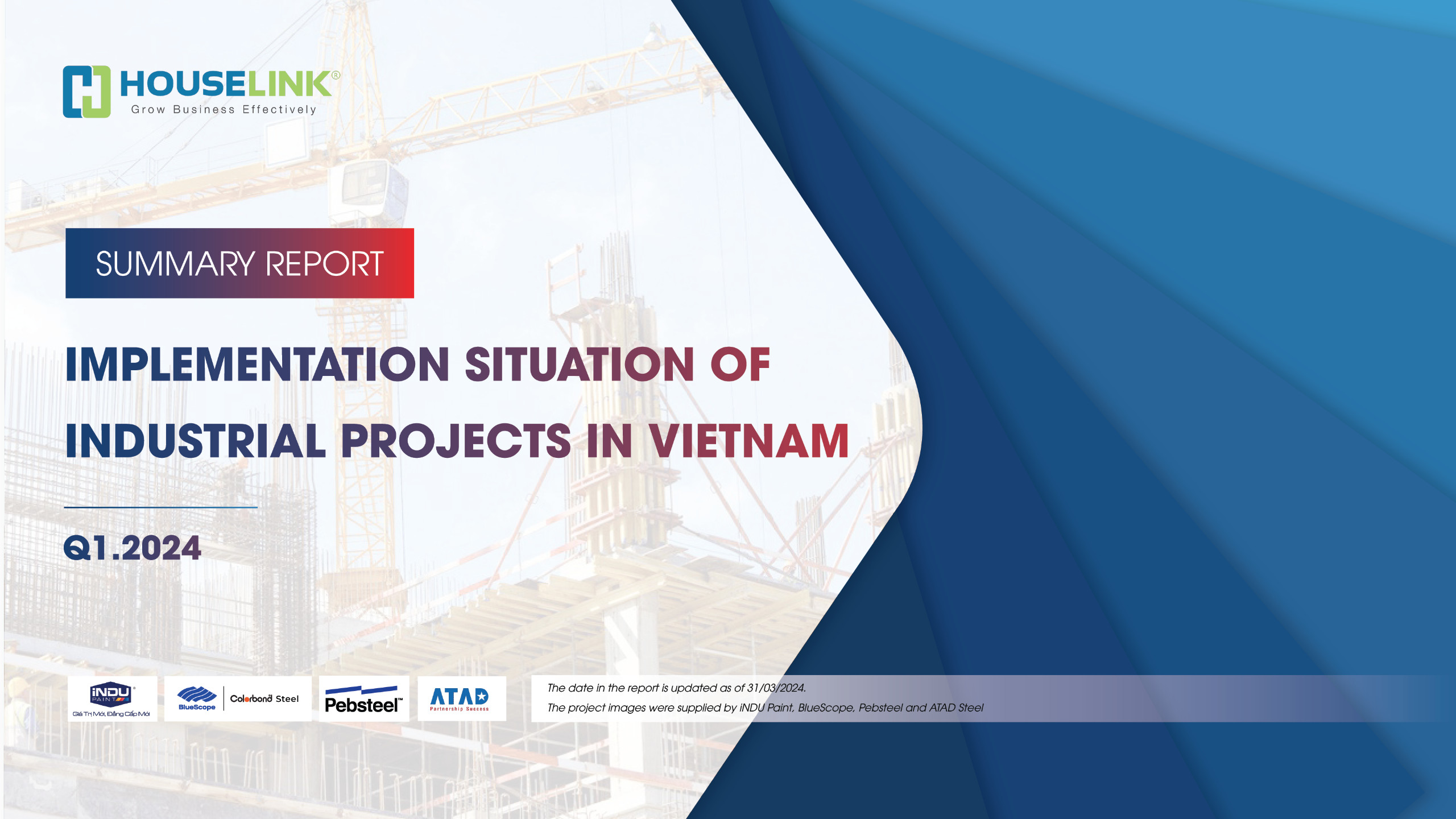 Implementation Situation of Industrial Projects in Vietnam Q1.2024